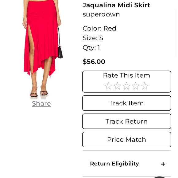 Red Two-Piece Set - Picture 2 of 3